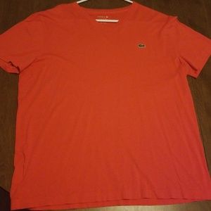 Lacoste Mens V-neck T-Shirt